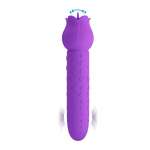 PRETTY LOVE - DANNELL RECHARGEABLE ORAL AND CLITORAL STIMULATOR VIBRATOR PURPLE