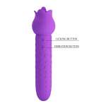 PRETTY LOVE - DANNELL RECHARGEABLE ORAL AND CLITORAL STIMULATOR VIBRATOR PURPLE