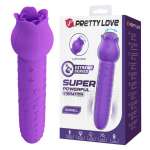 PRETTY LOVE - DANNELL RECHARGEABLE ORAL AND CLITORAL STIMULATOR VIBRATOR PURPLE