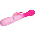 PRETTY LOVE - DEJON 3 IN 1 MULTIFUNCTION RABBIT VIBRATOR PINK