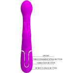 PRETTY LOVE - Dejon rabbit-vibraattori 3 In 1 monitoimi Violet