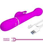 PRETTY LOVE - Dejon rabbit-vibraattori 3 In 1 monitoimi Violet