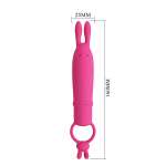 PRETTY LOVE - DELIA RABBIT VIBRATOR WITH RESISTANCE RING
