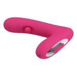 PRETTY LOVE - DUDEN RECHARGEABLE SILICONE VIBRATOR 12 VIBRATION MODES AND 3 ROCKING MODES PINK