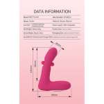 PRETTY LOVE - DUDEN RECHARGEABLE SILICONE VIBRATOR 12 VIBRATION MODES AND 3 ROCKING MODES PINK