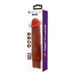 PRETTY LOVE - DUKE REALISTIC VIBRATOR 23.5 CM Ø 4.8 CM BROWN