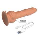 PRETTY LOVE - EREN THRUSTING VIBRATING DILDO 20.5 CM Ø 4.5 CM NATURAL