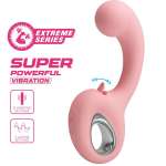 PRETTY LOVE - ERYNNYES G-SPOT VIBRATOR + CLITORIS STIMULATOR 10 VIBRATIONS PINK