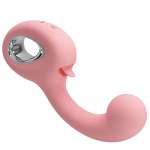 PRETTY LOVE - ERYNNYES G-SPOT VIBRATOR + CLITORIS STIMULATOR 10 VIBRATIONS PINK