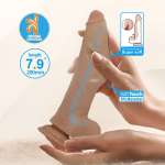 PRETTY LOVE - FABIAN FLEXIBLE DILDO WITH SUCTION CUP FLESH
