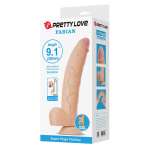 PRETTY LOVE - FABIAN FLEXIBLE DILDO WITH SUCTION CUP FLESH