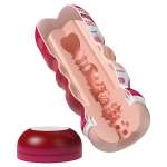 PRETTY LOVE - FLORA VAGINA MASTURBATOR WITH SUCTION CUP AND INTERNAL TEXTURES
