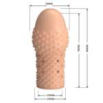 PRETTY LOVE - GEEK'S PENIS SLEEVE GET YOUR PENIS THICKER NATURAL COLOR