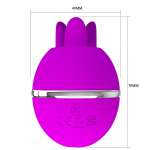 PRETTY LOVE - GEMINI BALL PURPLE ROUND SILICONE VIBRATOR