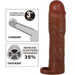 PRETTY LOVE - GERD PENIS SLEEVE WITH 7.6 CM EXTENSION MULATTO