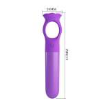 PRETTY LOVE - GIANA RECHARGEABLE MINI VIBRATOR MASSAGER PURPLE