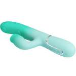 PRETTY LOVE - GIGI MULTIFUNCTION RABBIT VIBRATOR AQUA GREEN