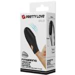 PRETTY LOVE - GILO SILICONE FINGER VIBRATOR BLACK