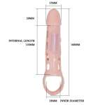PRETTY LOVE - HARRISON PENIS EXTENDER COVER WITH VIBRATION AND STRAP 13.5 CM