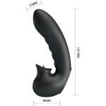 PRETTY LOVE - HOBGOBLIN VIBRATING FINGER CASE 12 VIBRATIONS + CLITORIS STIMULATOR BLACK