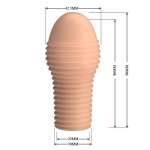 PRETTY LOVE - HOTTT PENIS SLEEVE GET YOUR PENIS THICKER NATURAL COLOR