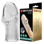 PRETTY LOVE - HUEL PENIS SLEEVE GET YOUR PENIS THICKER TRANSPARENT