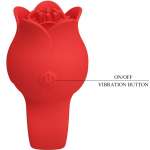 PRETTY LOVE - JAE ROSE SHAPED FINGER VIBRATOR 10 VIBRATIONS RED