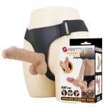 PRETTY LOVE - JOLYON HARNESS WITH FLEXIBLE DILDO 22 CM Ø 4.8 CM NATURAL