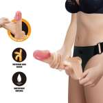 PRETTY LOVE - JOLYON HARNESS WITH FLEXIBLE DILDO 22 CM Ø 4.8 CM NATURAL