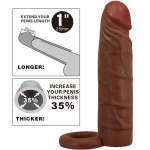 PRETTY LOVE - KAILE PENIS SLEEVE WITH 2.5 CM EXTENSION MULATTO
