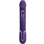 PRETTY LOVE - KAMPAS RABBIT 3 IN 1 MULTIFUNCTION VIBRATOR WITH TONGUE VIOLET