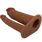 PRETTY LOVE - KEAVEN HARNESS BRIEFS UNIVERSAL & COMFORTABLE DOUBLE DILDO