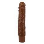 PRETTY LOVE - KESSLER REALISTIC VIBRATING DILDO WITH 10 VIBRATION MODES AND 10 THROWS, 22 CM, BROWN