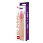 PRETTY LOVE - KESSLER REALISTIC VIBRATING DILDO WITH 10 VIBRATION MODES AND 10 THROWS, 22 CM NATURAL