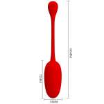 PRETTY LOVE - KNUCKER RED RECHARGEABLE VIBRATING EGG