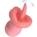 PRETTY LOVE - KYLEE TONGUE CLITORIS STIMULATOR 10 VIBRATIONS NUDE PINK
