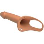 PRETTY LOVE - LANDON HARNESS BRIEFS UNIVERSAL STRAP-ON HARNESS WITH HOLLOW SILICONE DILDO 16.8 CM FLESH
