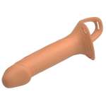 PRETTY LOVE - LANDON HARNESS BRIEFS UNIVERSAL STRAP-ON HARNESS WITH HOLLOW SILICONE DILDO 16.8 CM FLESH
