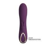PRETTY LOVE - LANDYN RECHARGEABLE RABBIT VIBRATOR 10 FUNCTIONS PURPLE