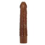 PRETTY LOVE - LEONARDO REALISTIC VIBRATOR 20 CM Ø 4 CM BROWN