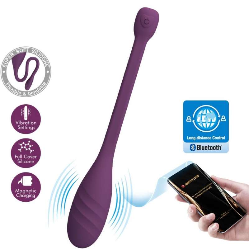 PRETTY LOVE - LEVIATHAN APP CONTROLLED VIBRATOR PURPLE PRETTY LOVE - LEVIATHAN APP CONTROLLED VIBRATOR PURPLE