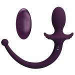 PRETTY LOVE - LIOEA VIBRATING ANAL PLUG WITH TAIL 12 FUNCTIONS PURPLE REMOTE CONTROL