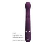 PRETTY LOVE - LOURSEN RABBIT VIBRATOR WITH THRUSTING MOTION AND 7 VIBRATIONS USB RECHARGEABLE PURPLE