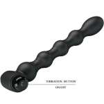 PRETTY LOVE - LYNN SILICONE ANAL PLUG 10 VIBRATIONS BLACK