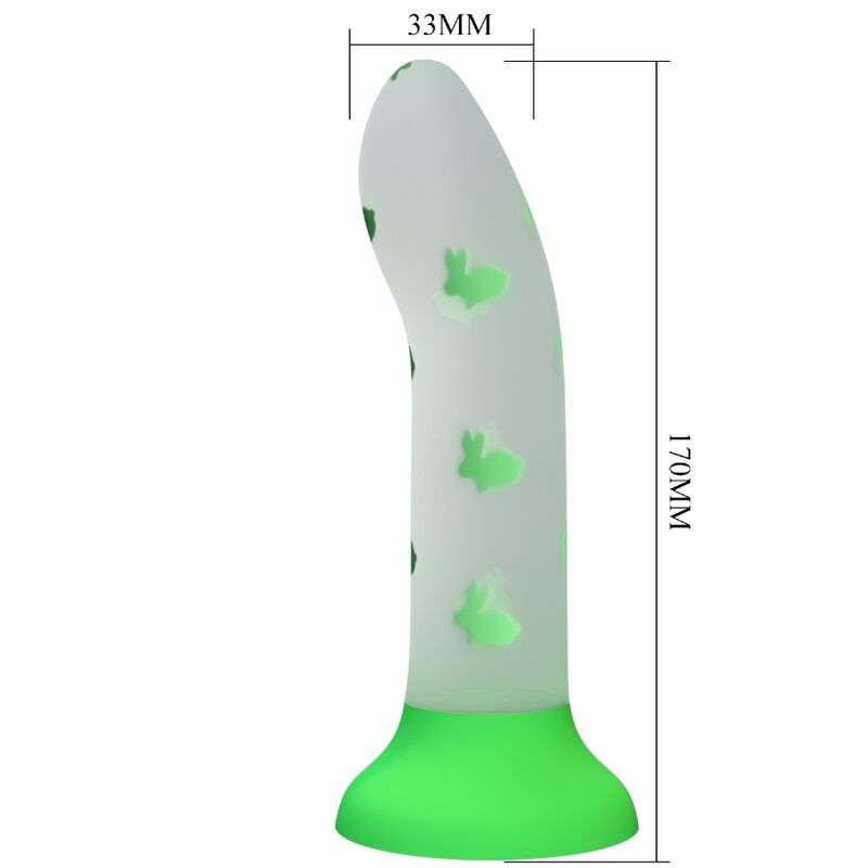 PRETTY LOVE - MAGICAL NIGHTFALL DILDO WITHOUT VIBRATION LUMINOUS GREEN PRETTY LOVE - MAGICAL NIGHTFALL DILDO WITHOUT VIBRATION LUMINOUS GREEN