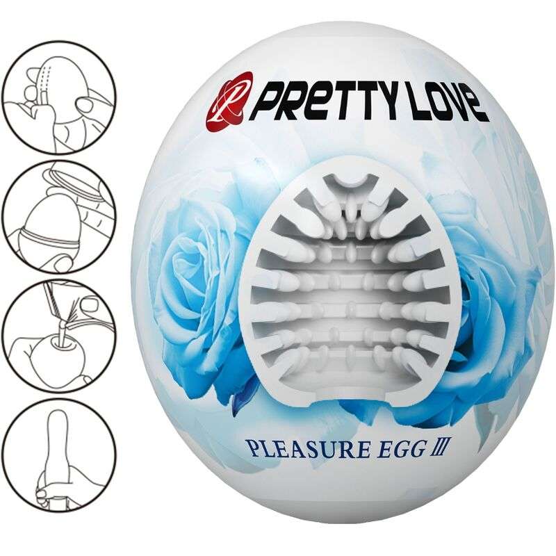 PRETTY LOVE - MALE MASTURBATOR EGG WHITE PRETTY LOVE - MALE MASTURBATOR EGG WHITE