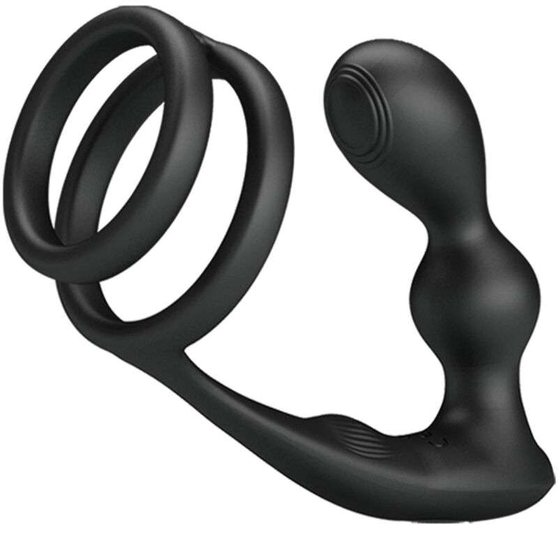 PRETTY LOVE - MARSHALL PENIS RING WITH VIBRATORY ANAL PLUG WITH REMOTE CONTROL PRETTY LOVE - MARSHALL PENIS RING WITH VIBRATORY ANAL PLUG WITH REMOTE CONTROL