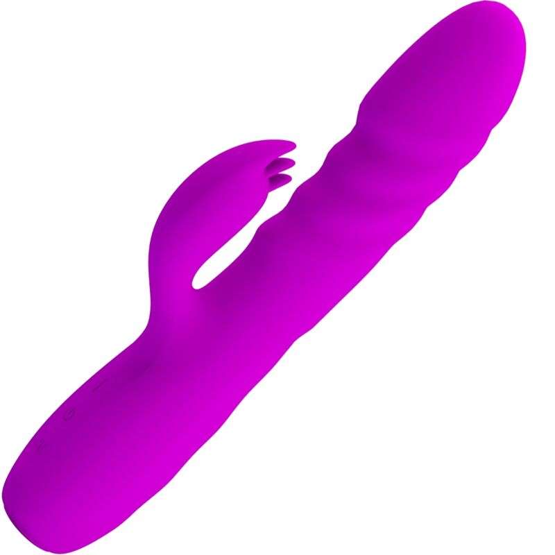 PRETTY LOVE - MELANIE PURPLE RECHARGEABLE RABBIT VIBRATOR PRETTY LOVE - MELANIE PURPLE RECHARGEABLE RABBIT VIBRATOR