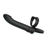 PRETTY LOVE - MERRITT ANAL VIBRATOR WITH RING AND VIBRATION BLACK