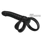 PRETTY LOVE - MERRITT ANAL VIBRATOR WITH RING AND VIBRATION BLACK